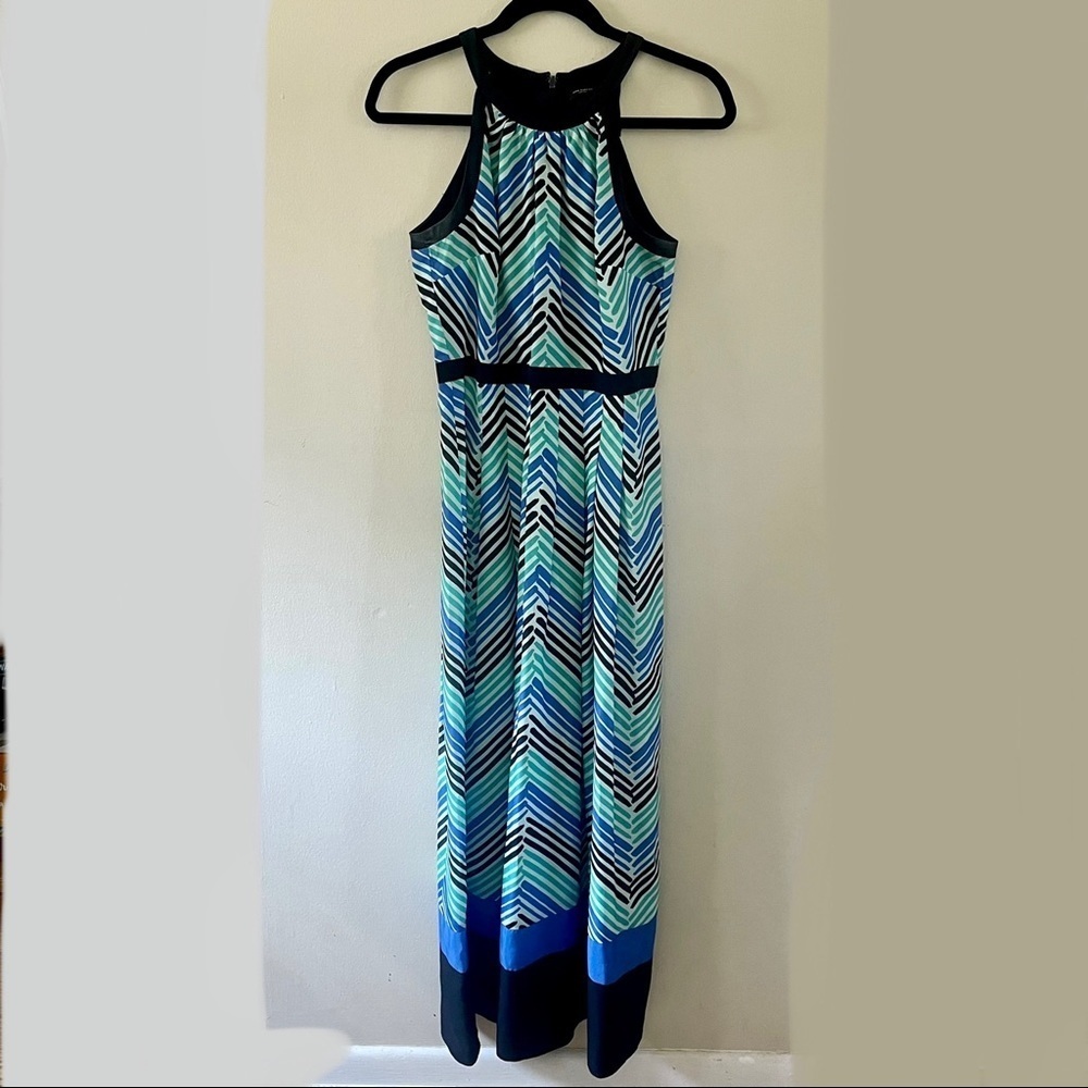 Ann Taylor Chevron Maxi Dress - Picture 2 of 10